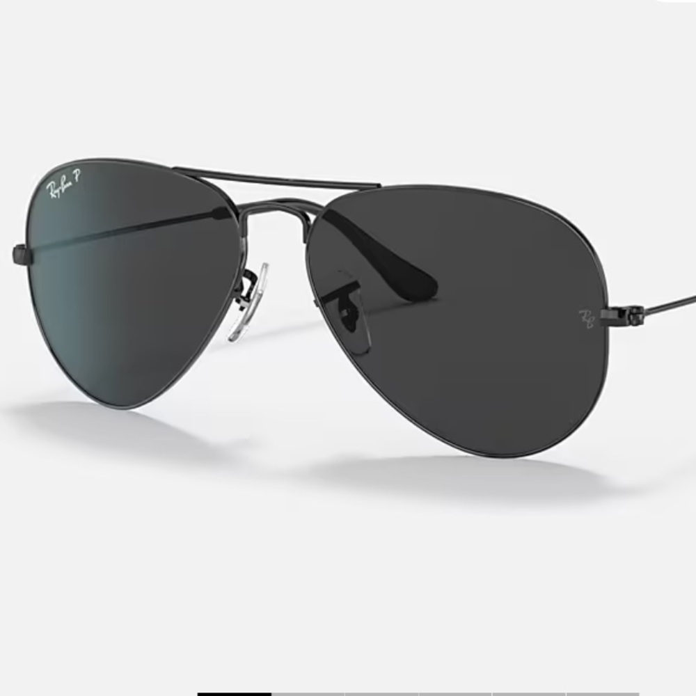 Large All Black Ray Ban Aviators